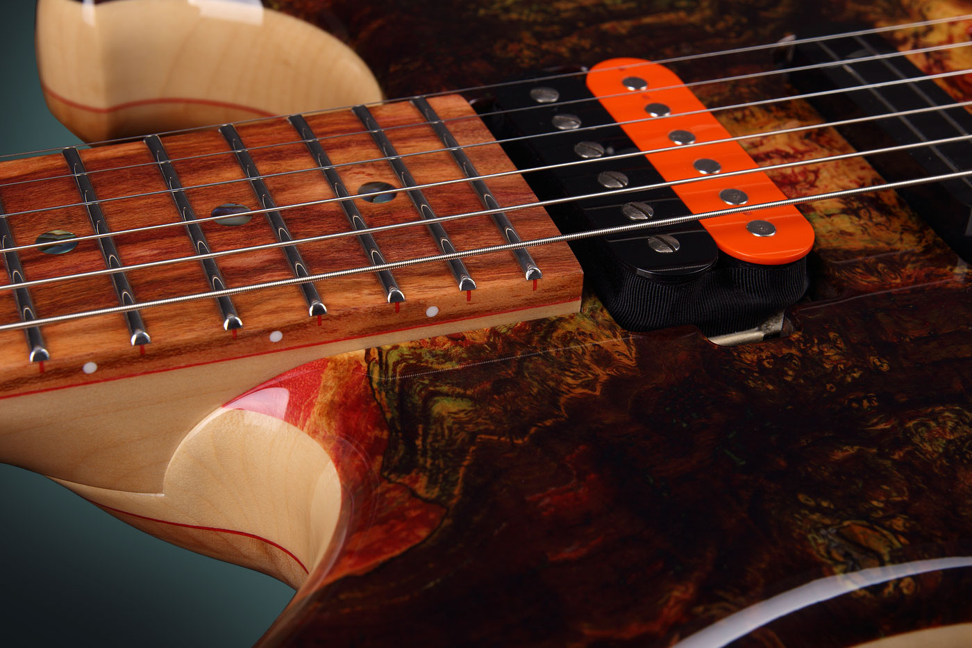 exotic wood electric guitar