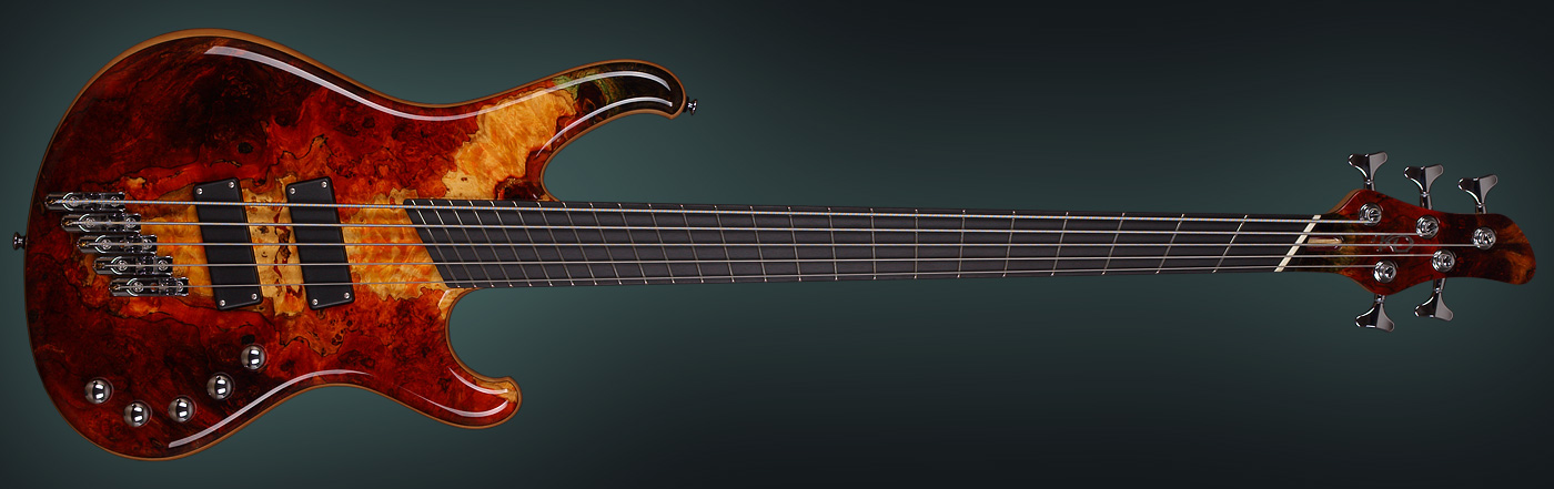 Fanned Fret Bass "REV II"Multiscale